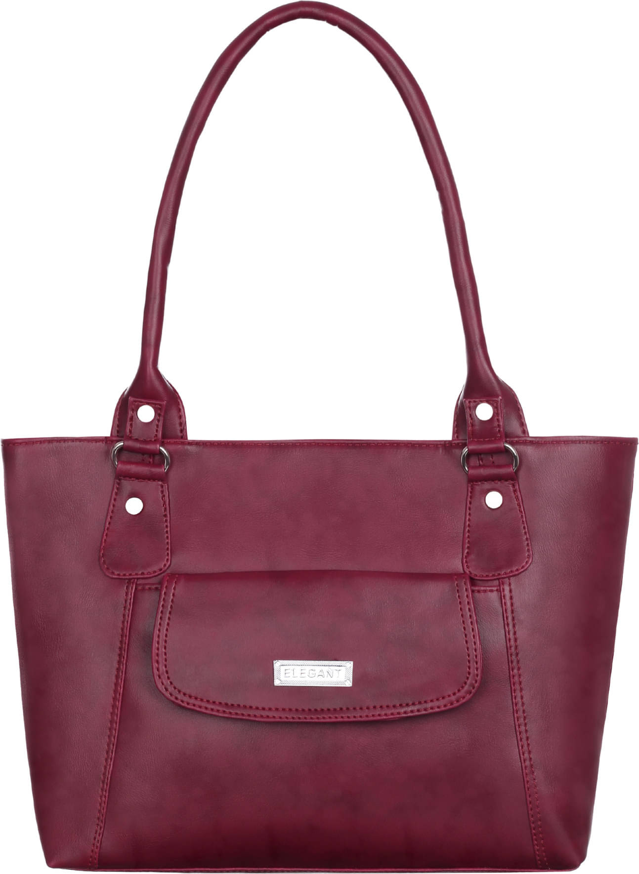     			Elegant Shoulder Bag PU Set of 1 ( Maroon )