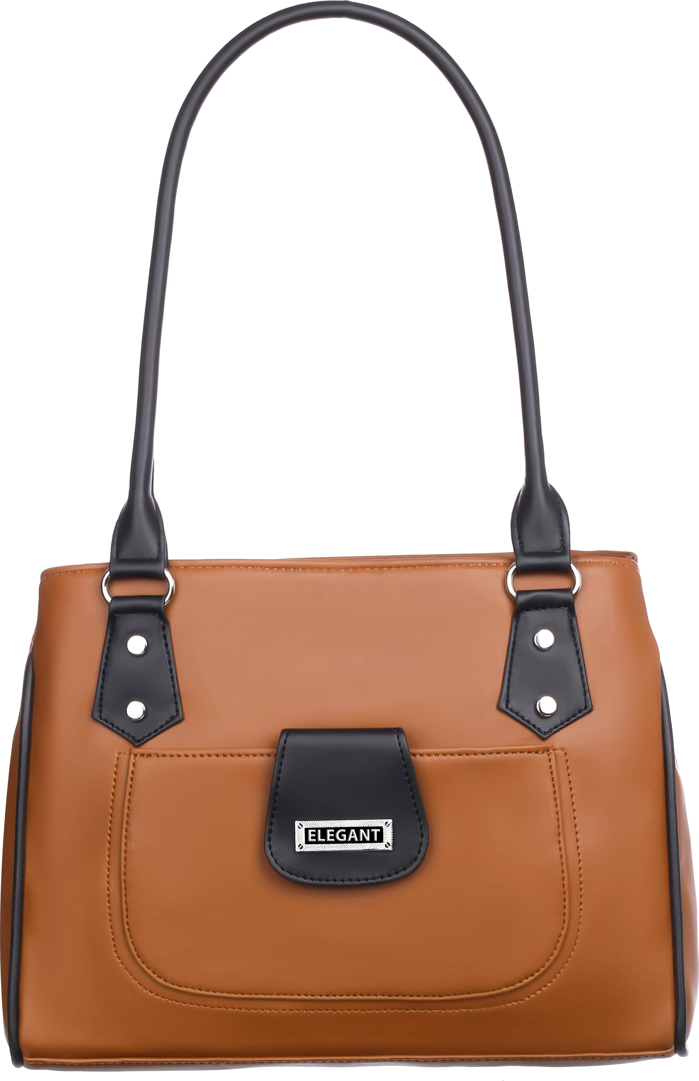     			Elegant Shoulder Bag PU Set of 1 ( Tan )