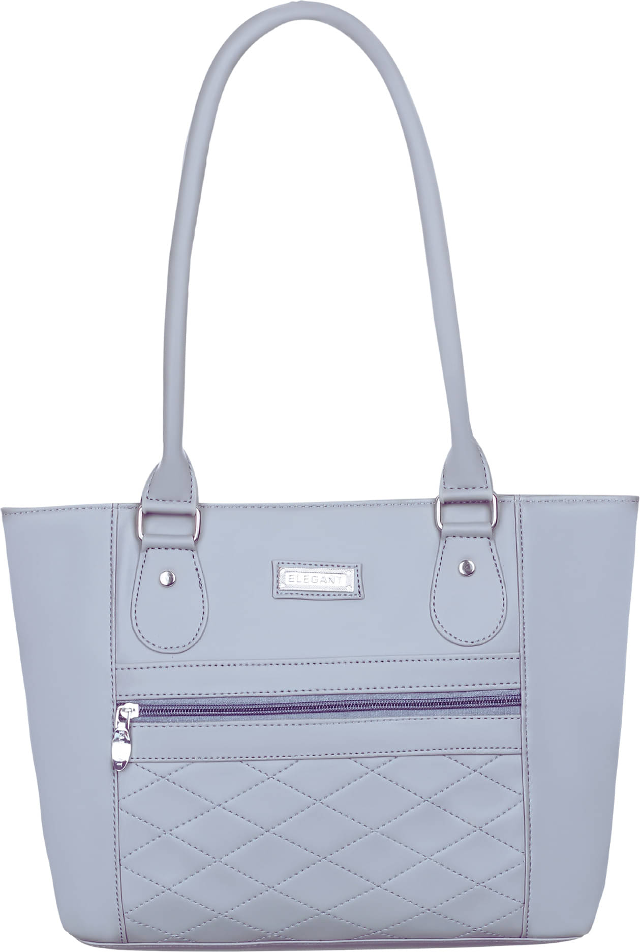     			Elegant Shoulder Bag PU Set of 1 ( Light Grey )