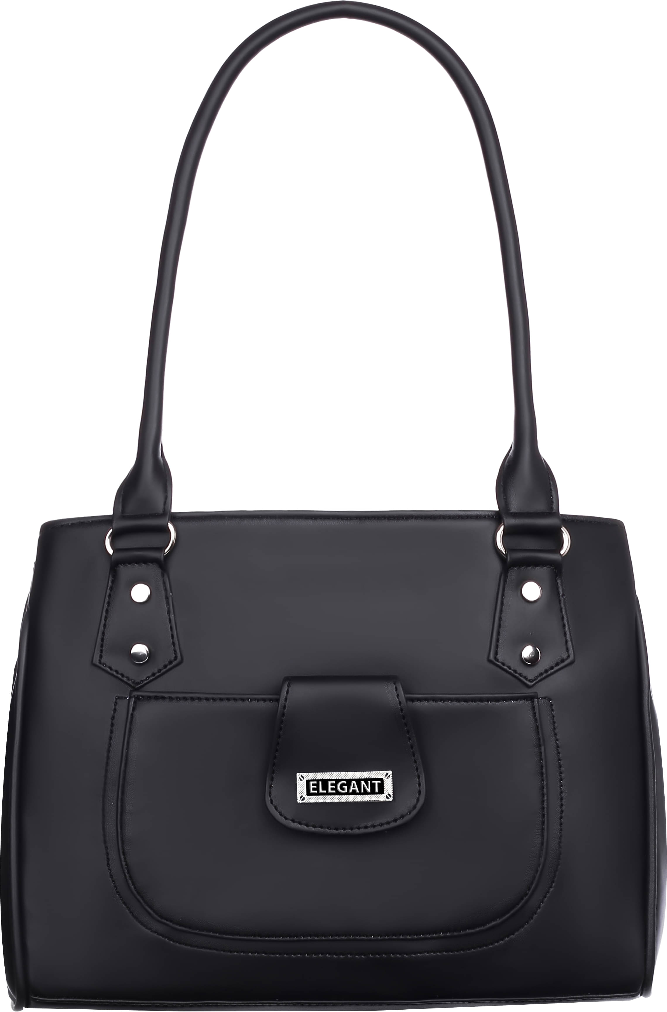     			Elegant Shoulder Bag PU Set of 1 ( Black )