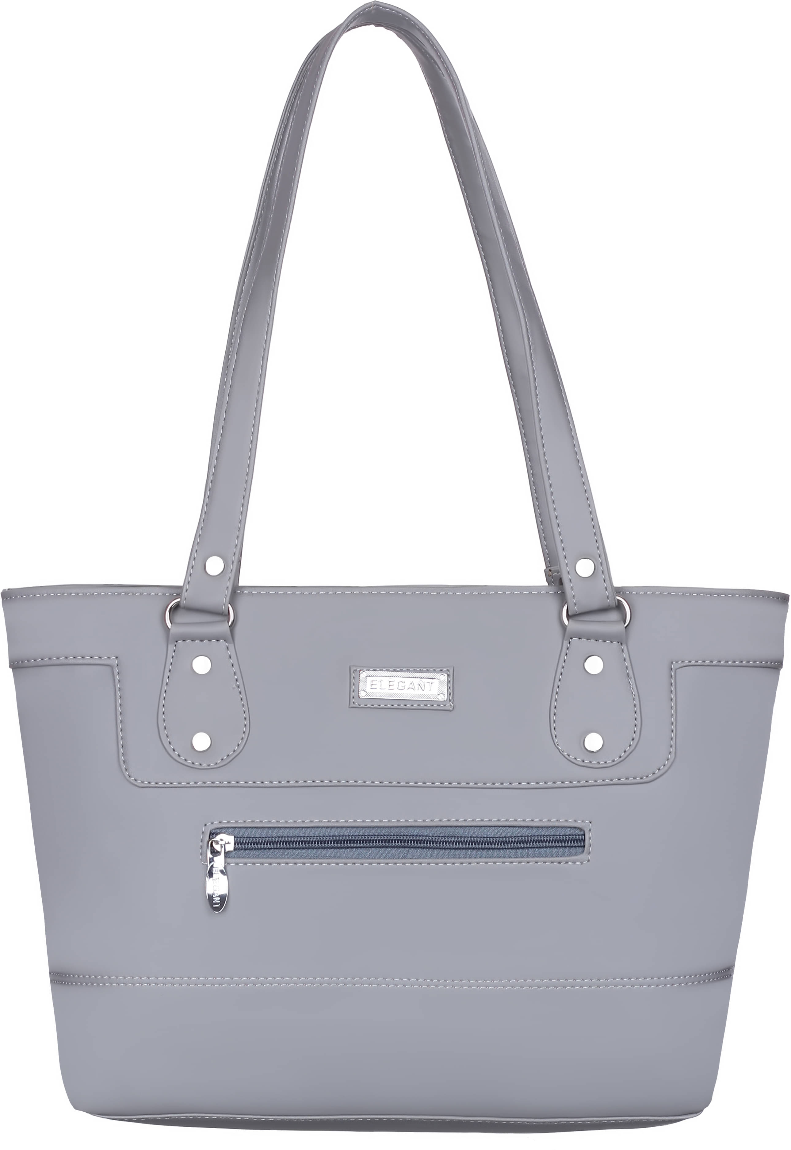     			Elegant Shoulder Bag PU Set of 1 ( Light Grey )