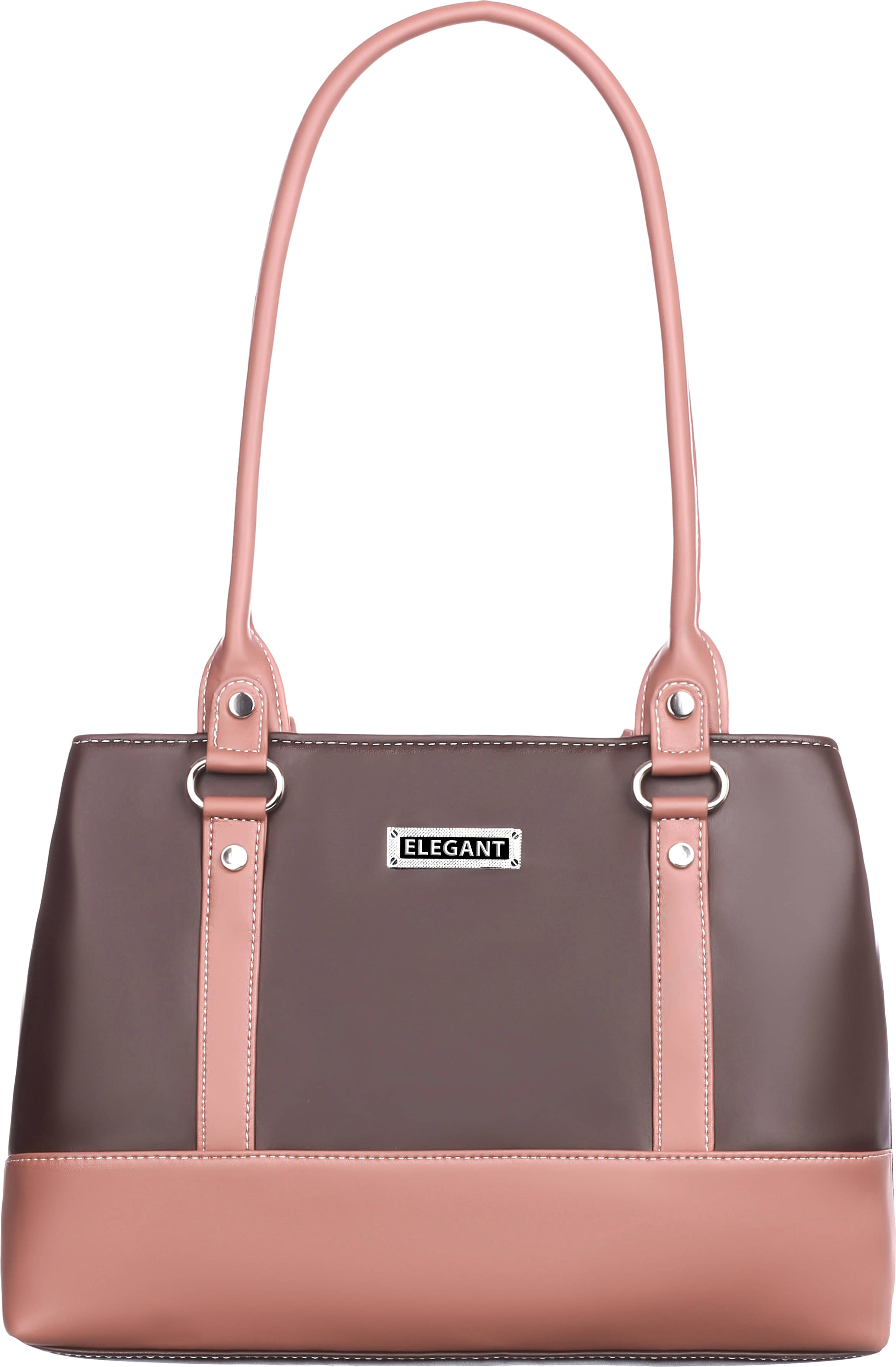     			Elegant Shoulder Bag PU Set of 1 ( Brown )