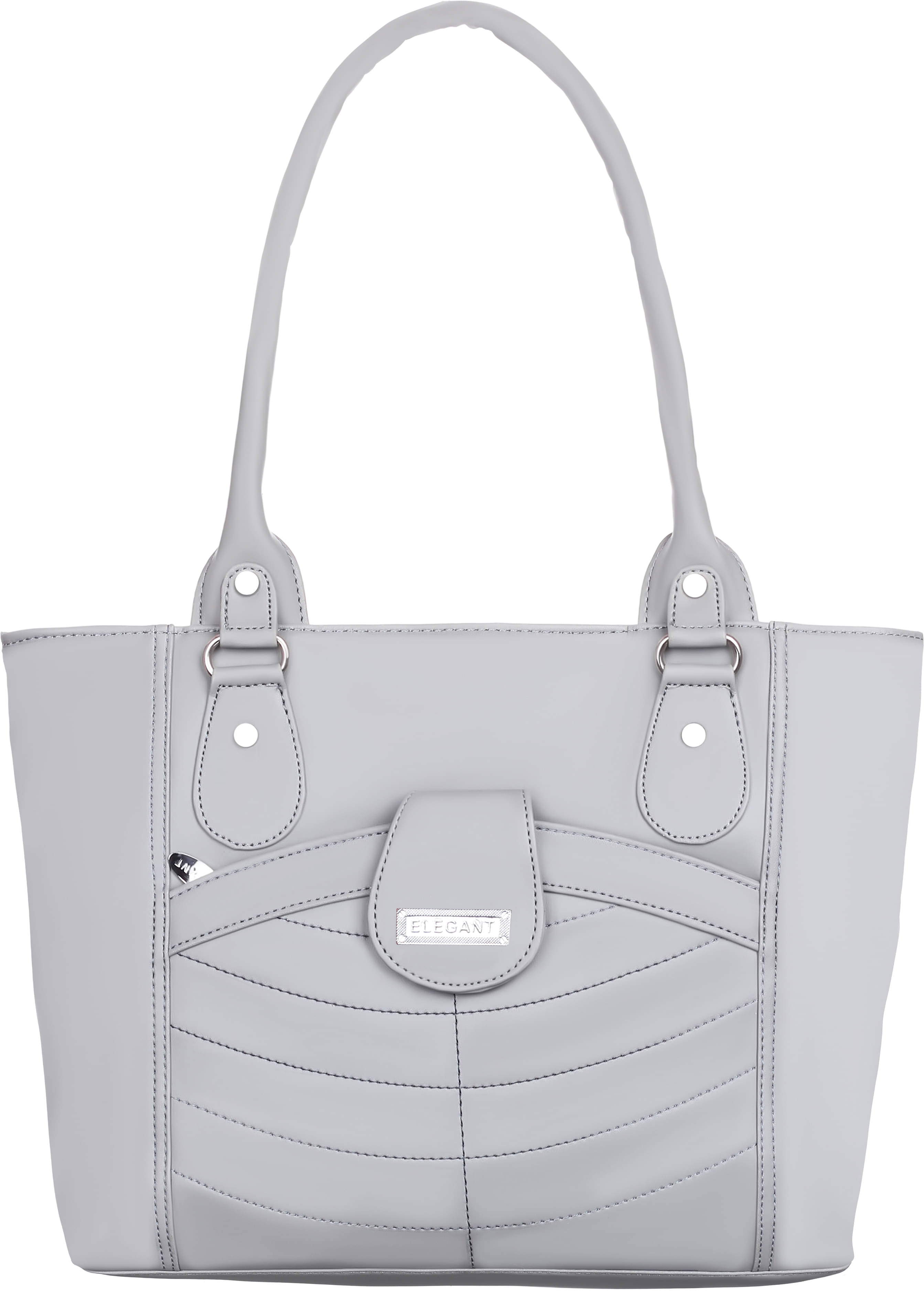     			Elegant Shoulder Bag PU Set of 1 ( Light Grey )