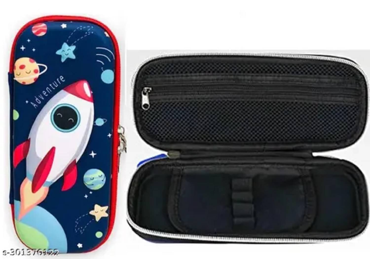     			FEDIFU 3D Cover Space Rocket Theme Pencil Case | Large Capacity Pencil Pouch Bag | Compass Education Pouch Organizers for Kids Children | Storage Box Childhood Presents