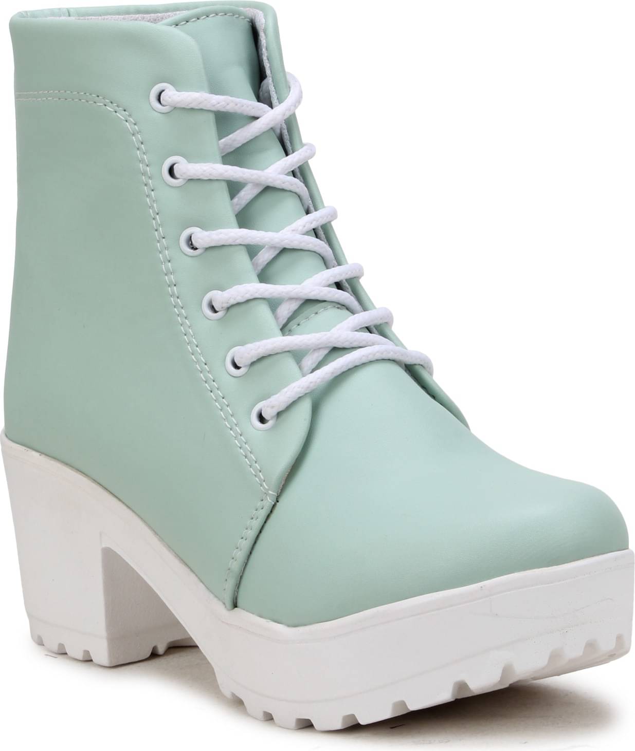     			Fashimo Green Women's Ankle Length Boots