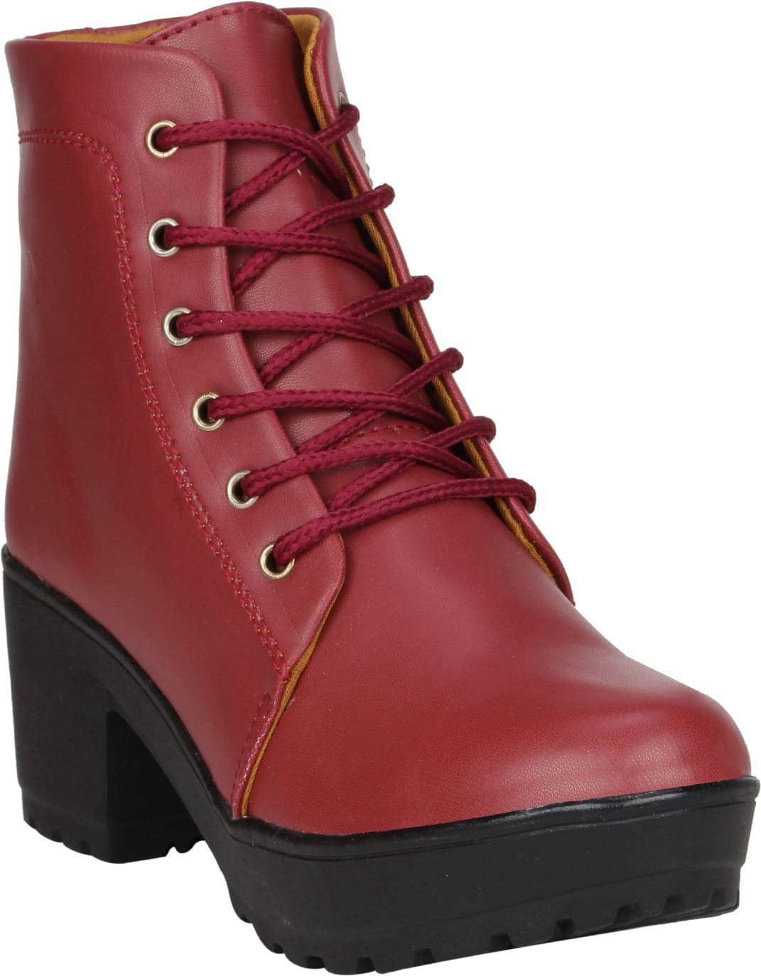 Fashimo Maroon Women's Ankle Length Boots Fashimo Maroon Women's Ankle Length Boots