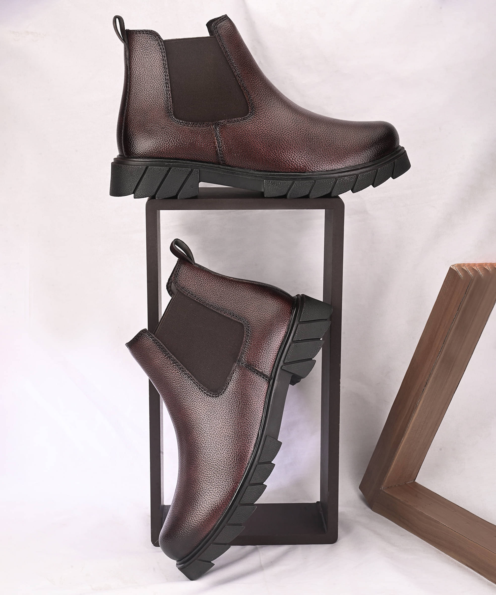 Fentacia MEN CASUAL SHOES BROWN Men's High Tops Shoes     			Fentacia MEN CASUAL SHOES BROWN Men's High Tops Shoes