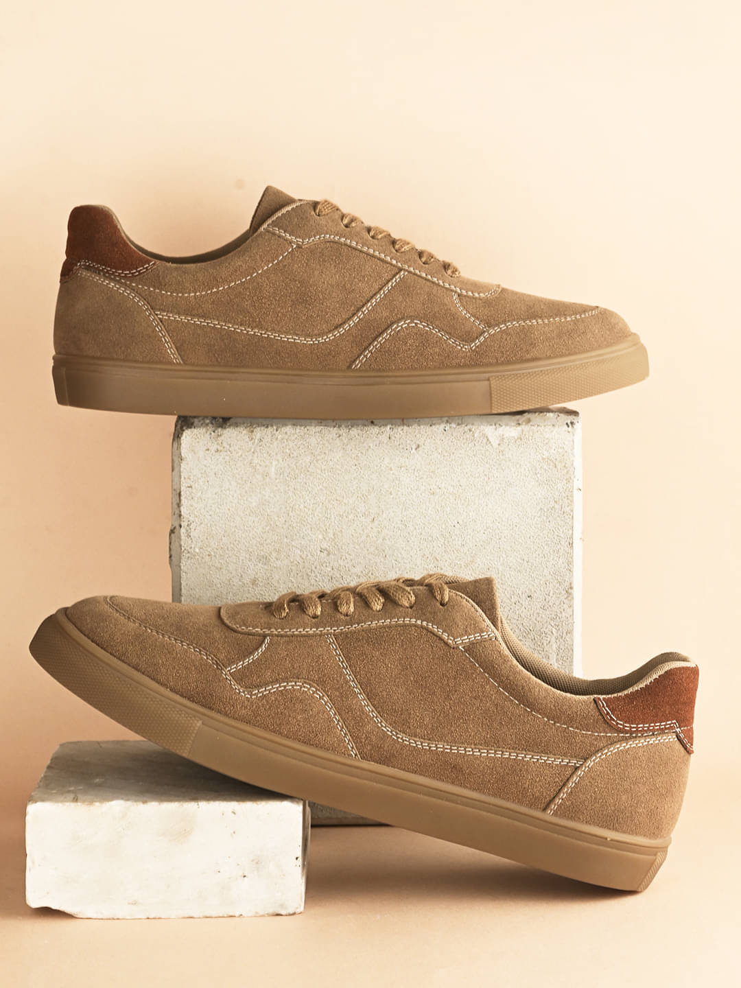 Fentacia MEN CASUAL SHOES Beige Men's Lifestyle Shoes Fentacia MEN CASUAL SHOES Beige Men's Lifestyle Shoes