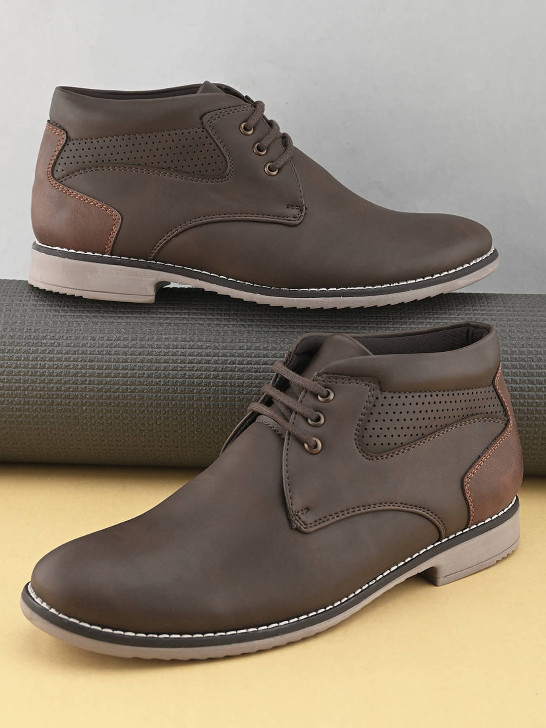 Fentacia MEN CASUAL SHOES Brown Men's Lifestyle Shoes Fentacia MEN CASUAL SHOES Brown Men's Lifestyle Shoes