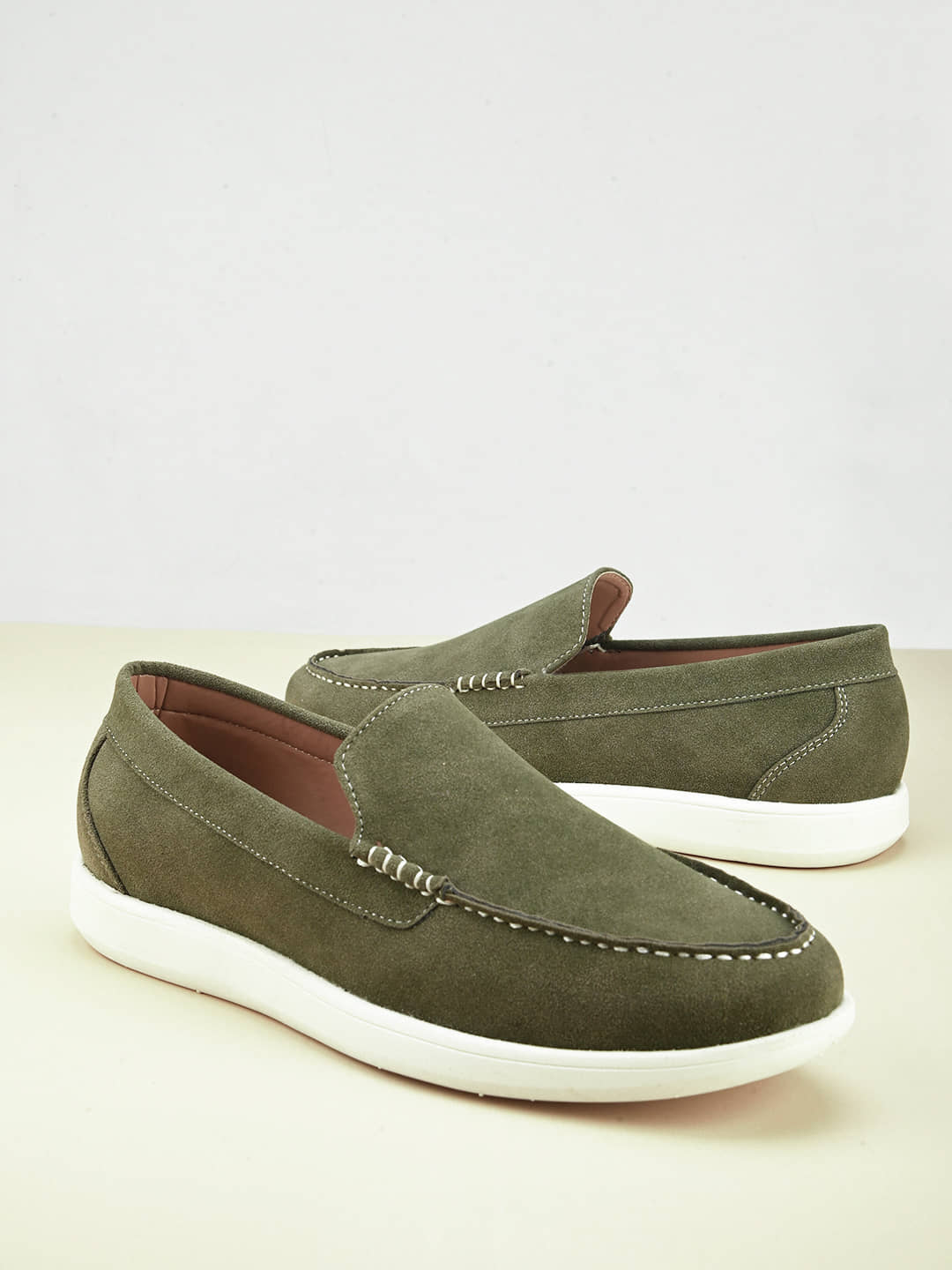 Fentacia MEN CASUAL SHOES Olive Men's Slip-on Shoes - Casual Shoes | Buy online on ZillyBuy