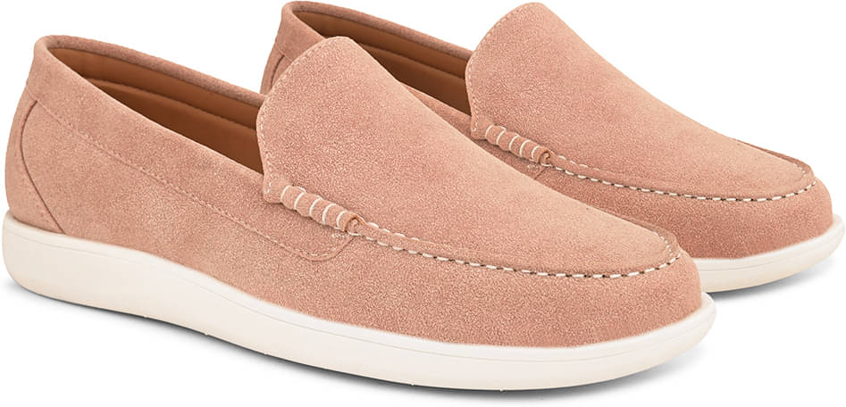 Fentacia MEN CASUAL SHOES Pink Men's Slip-on Shoes Fentacia MEN CASUAL SHOES Pink Men's Slip-on Shoes