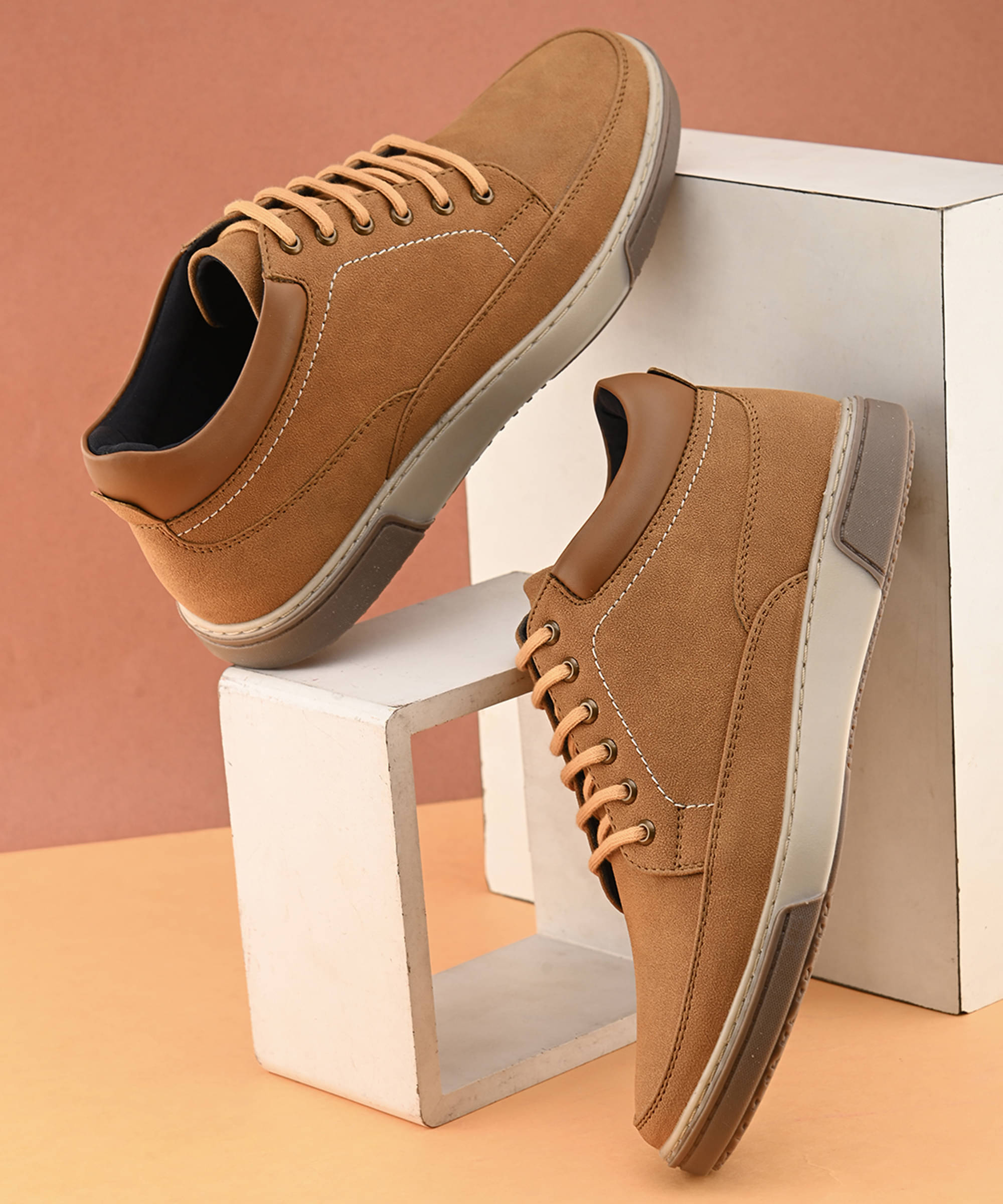 Fentacia MEN CASUAL SHOES Tan Men's Lifestyle Shoes Fentacia MEN CASUAL SHOES Tan Men's Lifestyle Shoes