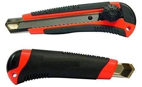     			Freedy set of 2 Heavy Duty 18 mm Cutter Knife Utility Knife Box Cutters, Utility Knife Retractable, Compact, Extended Use for Heavy Duty Office, Home, Craft Arts (Color as per Availability) D