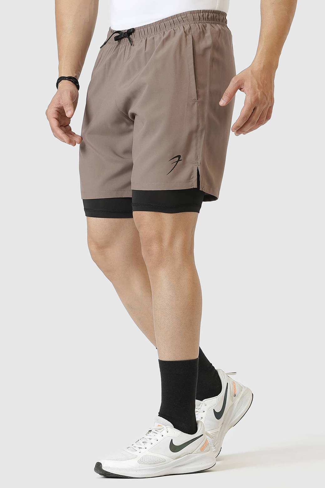 Fuaark Bronze Polyester Men's Gym Shorts ( Pack of 1 ) Fuaark Bronze Polyester Men's Gym Shorts ( Pack of 1 )