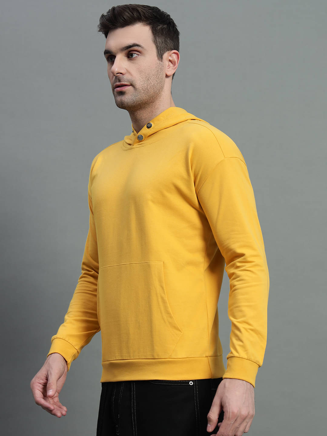GET GOLF Fleece Hooded Men's Sweatshirt - Mustard ( Pack of 1 ) GET GOLF Fleece Hooded Men's Sweatshirt - Mustard ( Pack of 1 )