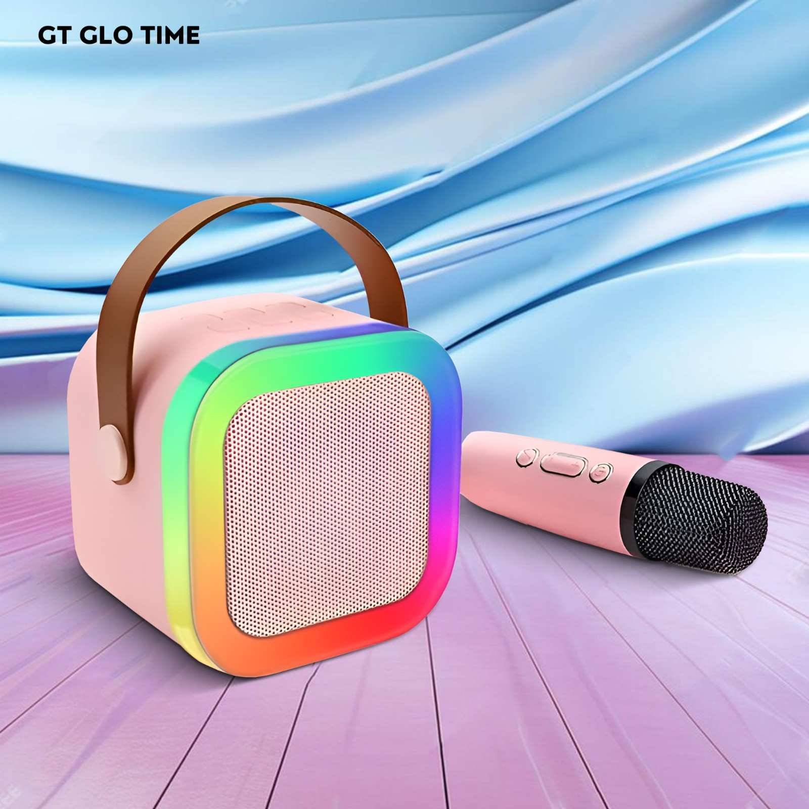     			GT GLOTIME Bluetooth Speaker 10 W Bluetooth Speaker Bluetooth V 5.1 with USB,LED lights Torch,3D Bass Playback Time 6 hrs White