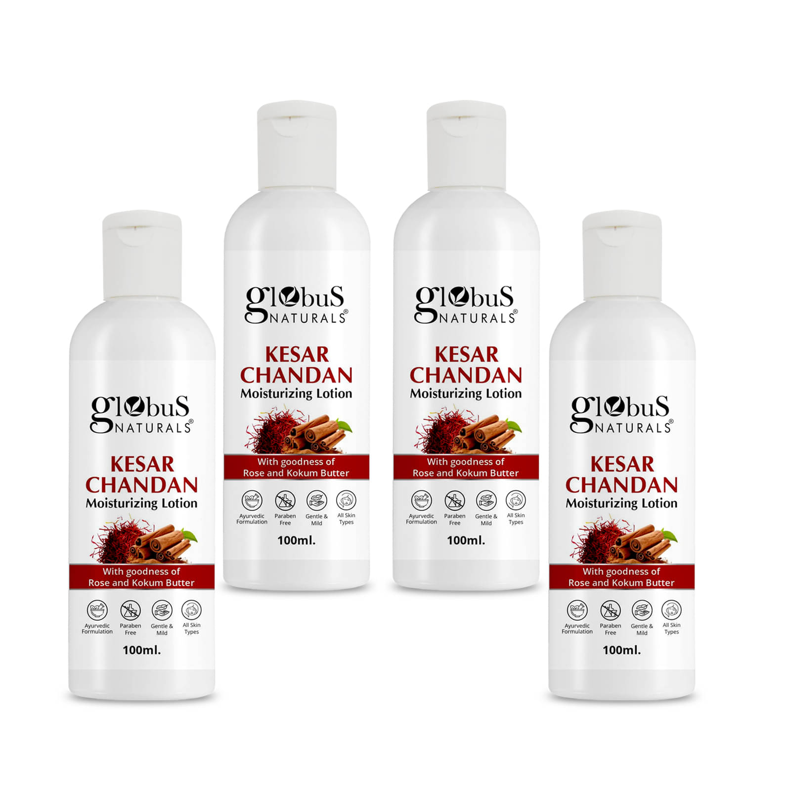     			Globus Naturals Moisturizing Lotion For Dry Skin 400 ml ( Pack of 4 )