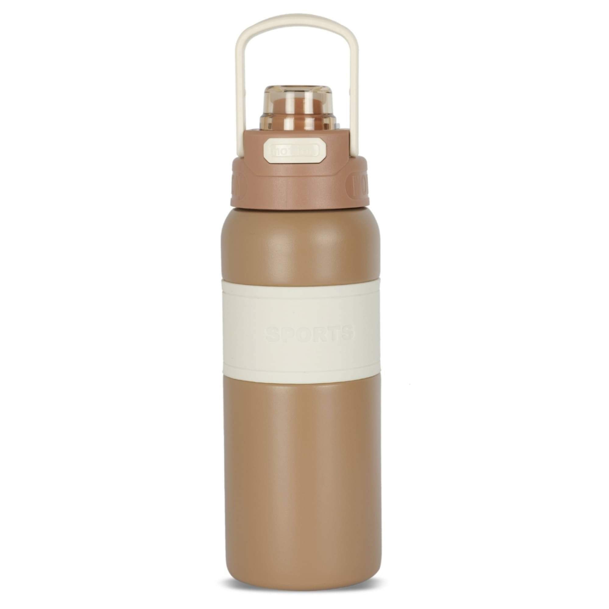HomePro Hot & Cold Thermosteel Premium Vaccum Flask Bottle Coffee Brown Steel Water Bottle 800 mL ( Set of 1 ) HomePro Hot & Cold Thermosteel Premium Vaccum Flask Bottle Coffee Brown Steel Water Bottle 800 mL ( Set of 1 )