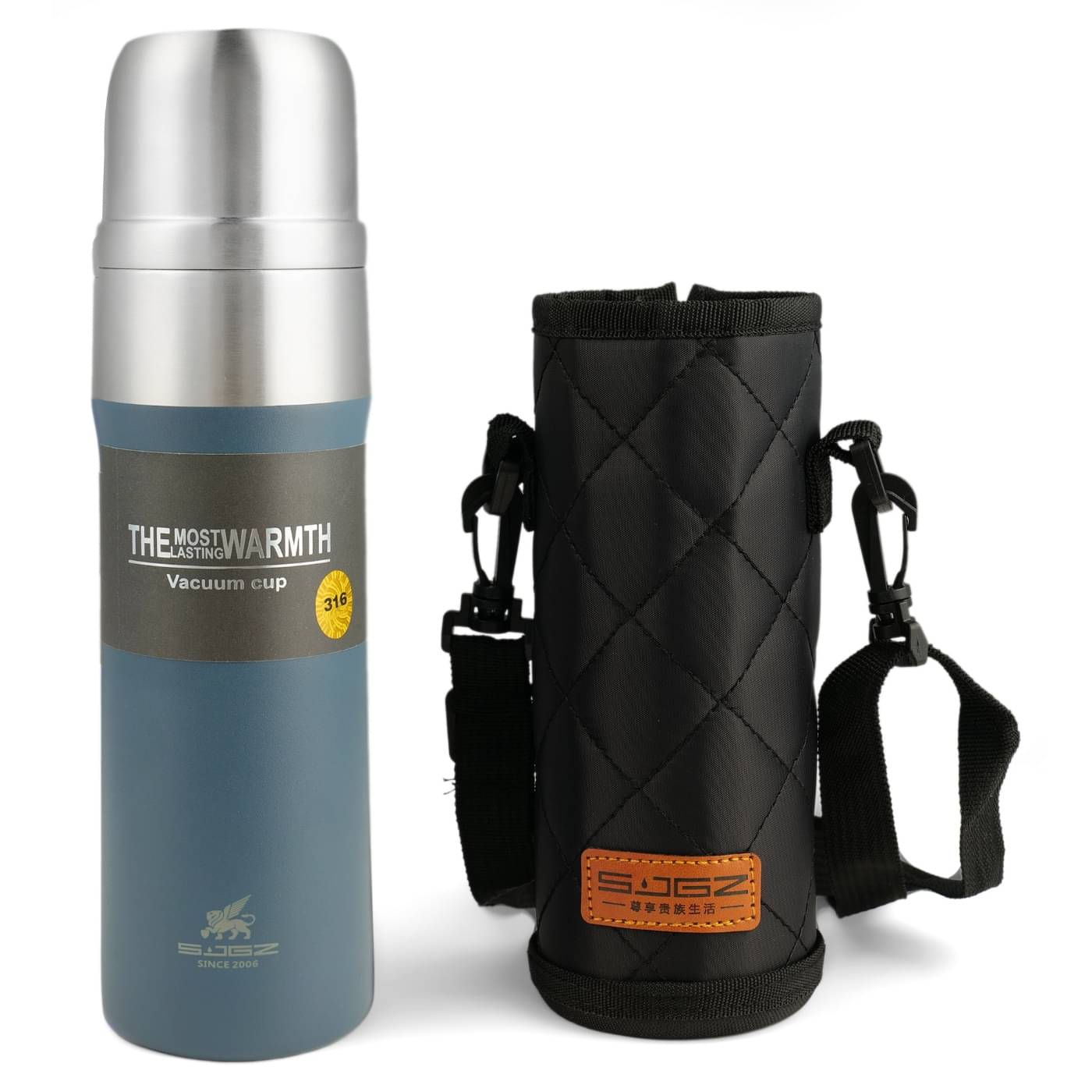     			HomePro Hot & Cold Thermosteel Stylist Vaccum Flask Bottle Light blue Steel Water Bottle 500 mL ( Set of 1 )