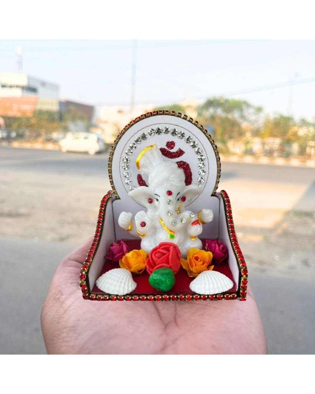 ITBeater Lord Ganesha Ideal For Car Dashboard ( Pack of 1 )