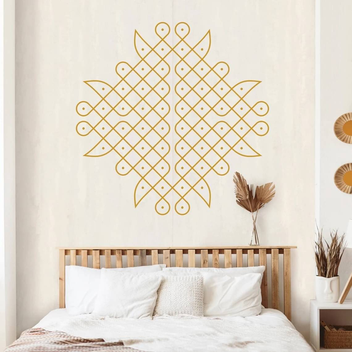     			Inkfence Wall Sticker Abstract ( 52 x 52 cms )