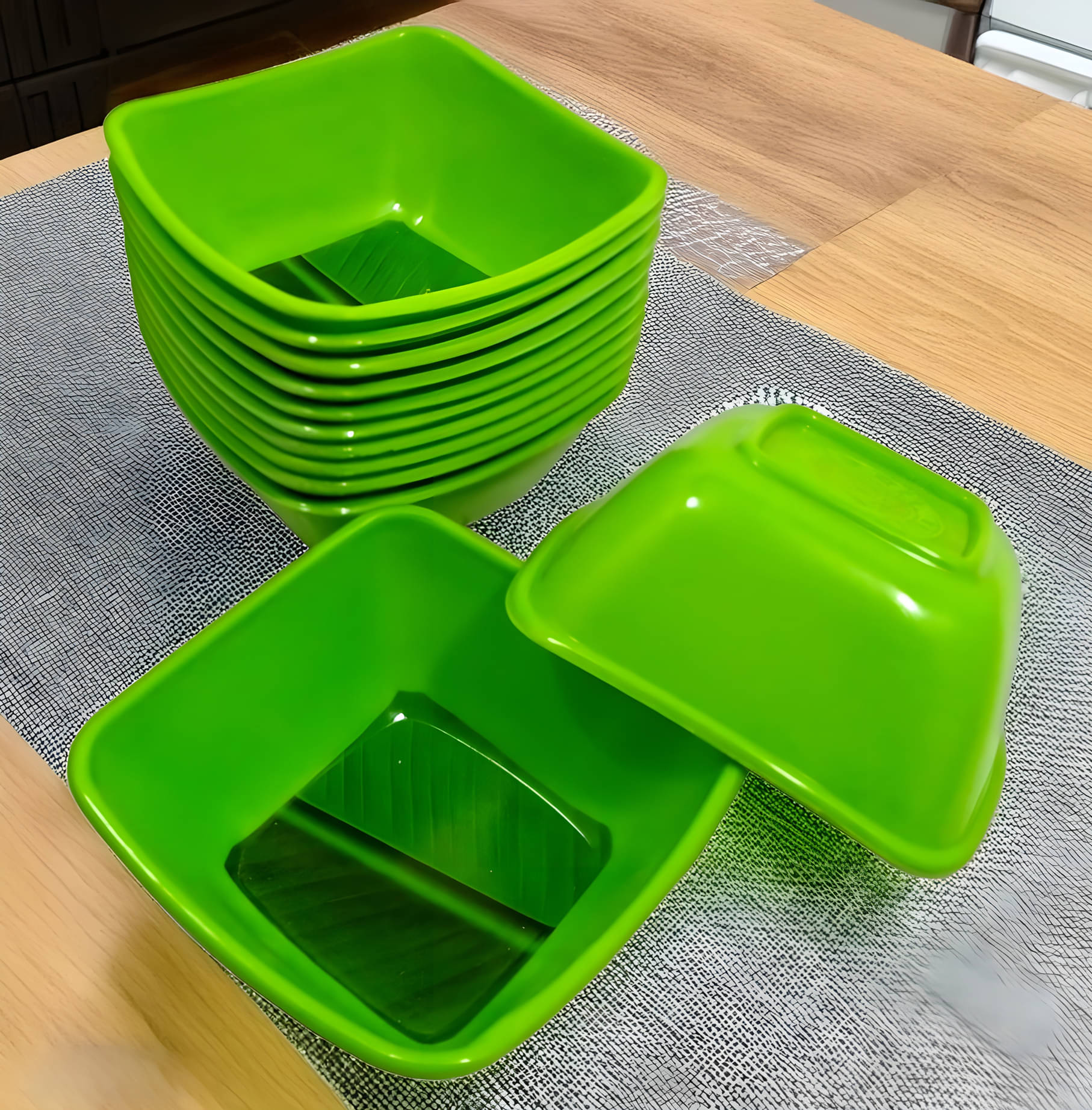     			Inpro Melamine Printed Vegetable Bowl 10 cm ( Set of 12 ) Green