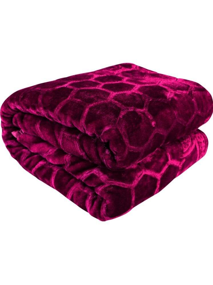 Kunal Prints Mink Solid Single Bed Blanket ( 215 cm x 150 cm ) - Wine ( Pack of 1 ) Kunal Prints Mink Solid Single Bed Blanket ( 215 cm x 150 cm ) - Wine ( Pack of 1 )