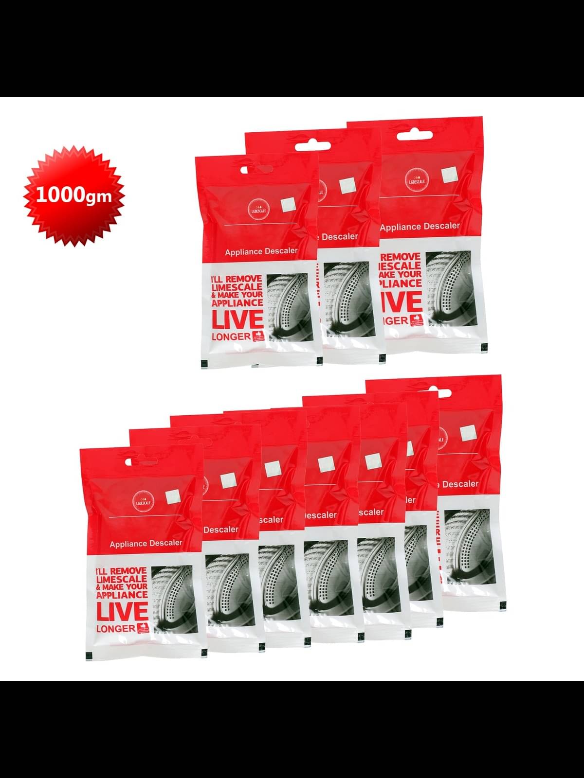 LG DESCALE Stain Remover Powder For Denim ( Pack of 10 )     			LG DESCALE Stain Remover Powder For Denim ( Pack of 10 )
