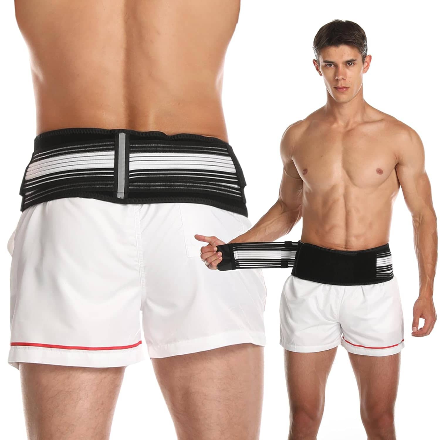 Lower Back Pain, Si Belt, Sciatic Nerve Brace, Relief for Sciatica, Hip, Spine Pain, Pelvic, Sacroiliac Belt-Breathable & Adjustable Lumbar Back Support - Sports and Fitness Equipment | Buy online on ZillyBuy