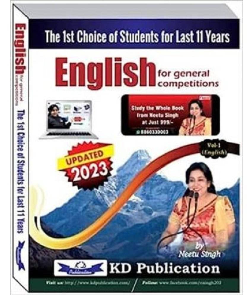     			NEETU SINGH ENGLISH FOR GENERAL COMPETITIONS VOL - 1 IN ENGLISH NEW 2023 EDITION Paperback – 29 May 2023