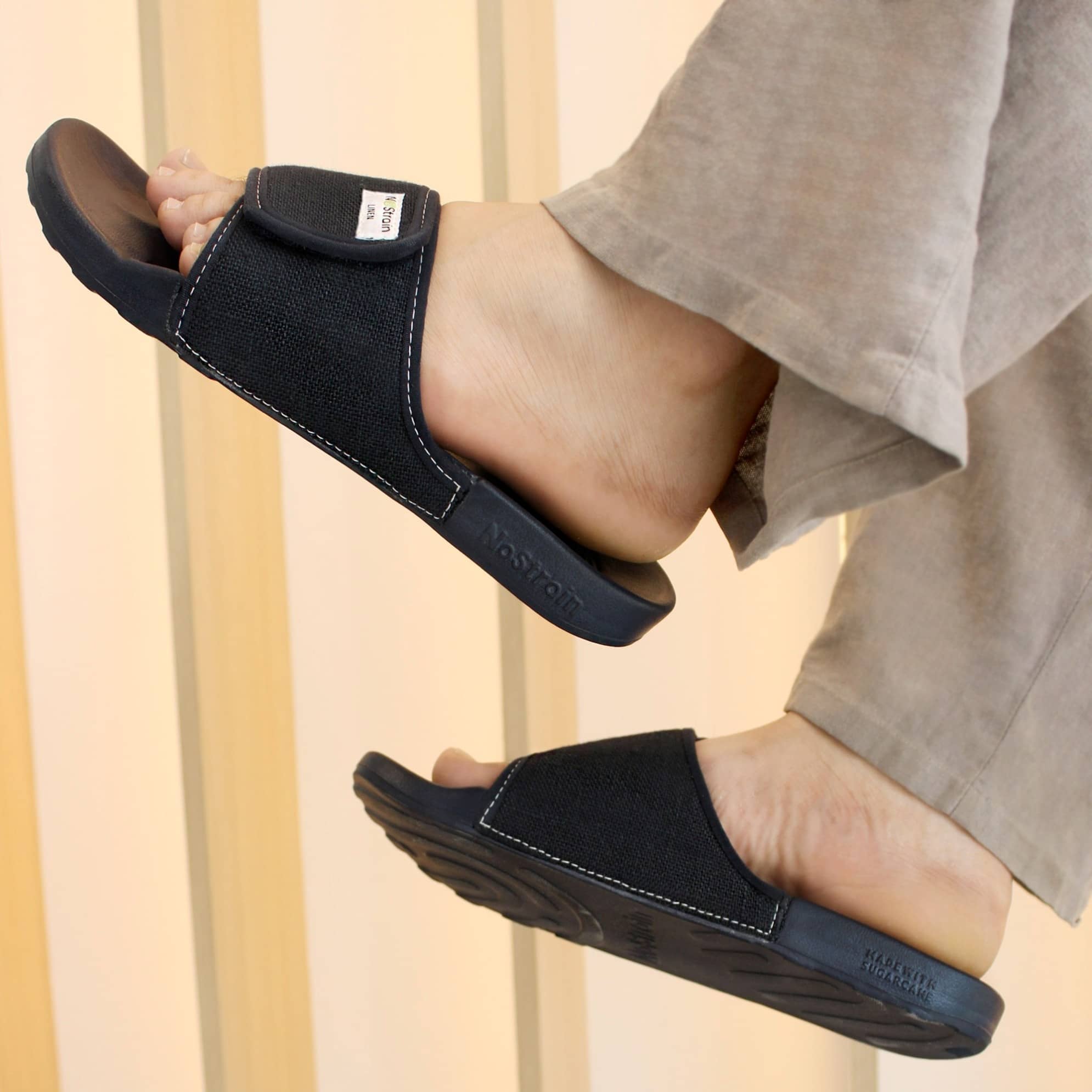 NoStrain Navy Men's Slide Flip Flop