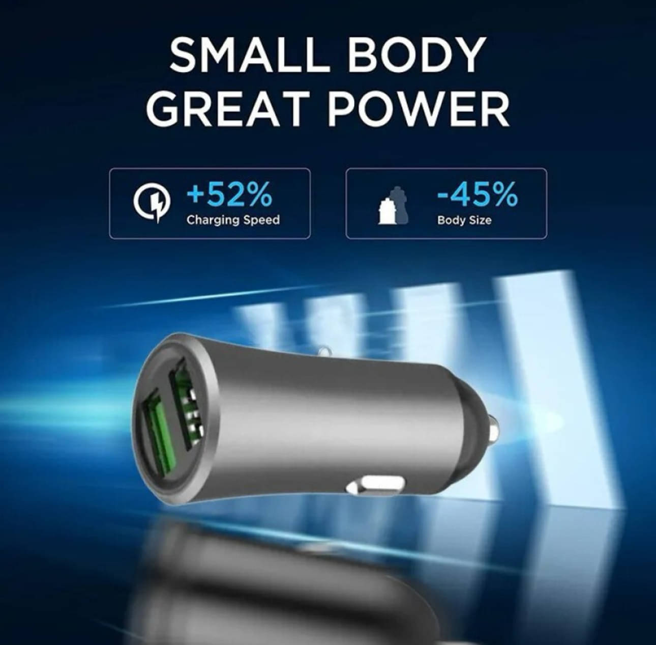     			OG AUDIO Car Mobile Charger CAR BUDDY Grey