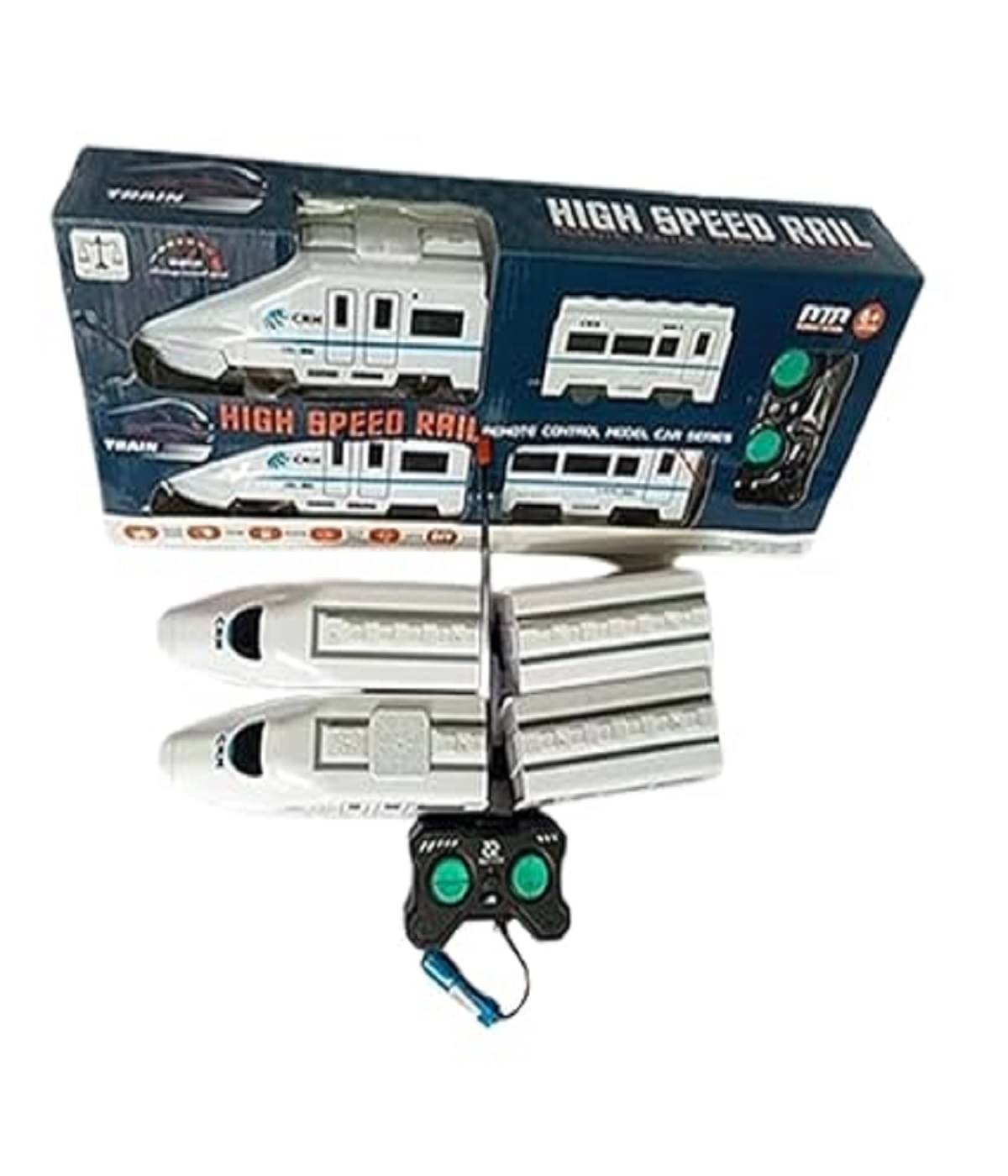     			OLIFIN Wheels On Road Bullet Train Toy for Kids (Pack of 1)