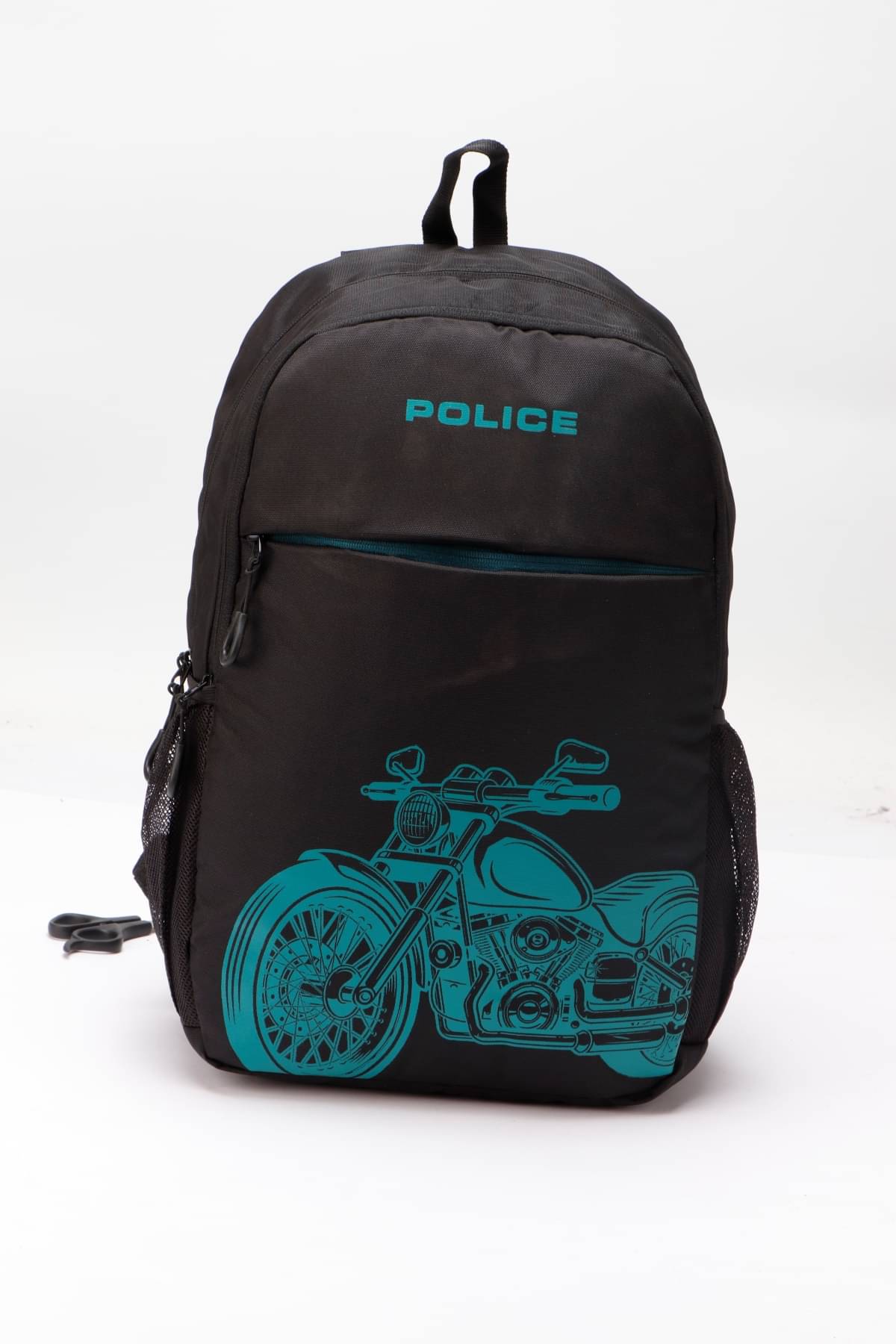    			POLICE. Black Nylon Backpack ( 16 Ltrs )
