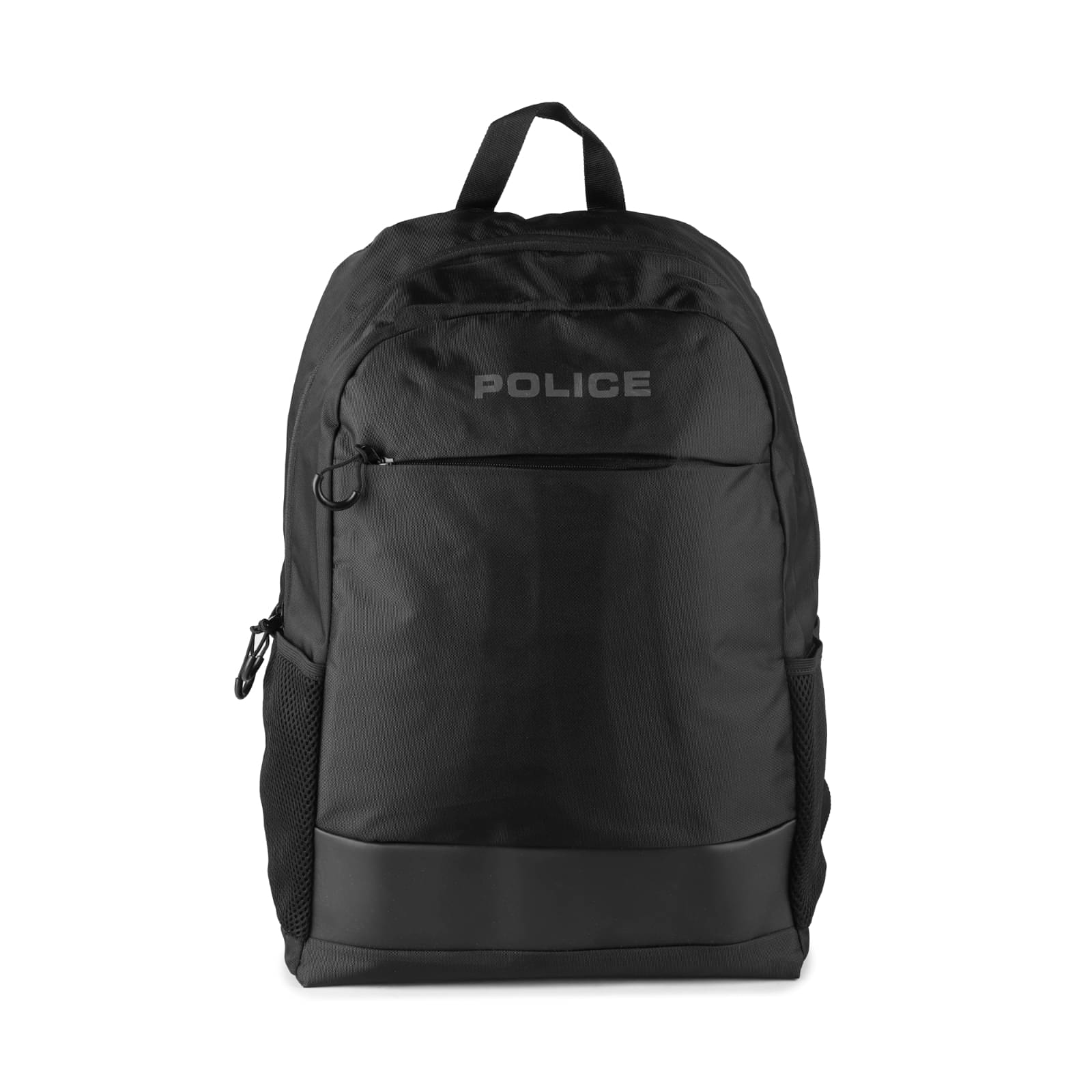     			POLICE. Black Nylon Backpack ( 17 Ltrs )