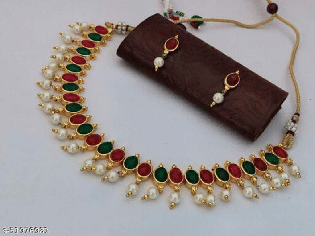     			RIENTA JWL Multi Color Alloy Necklace Set ( Pack of 1 )