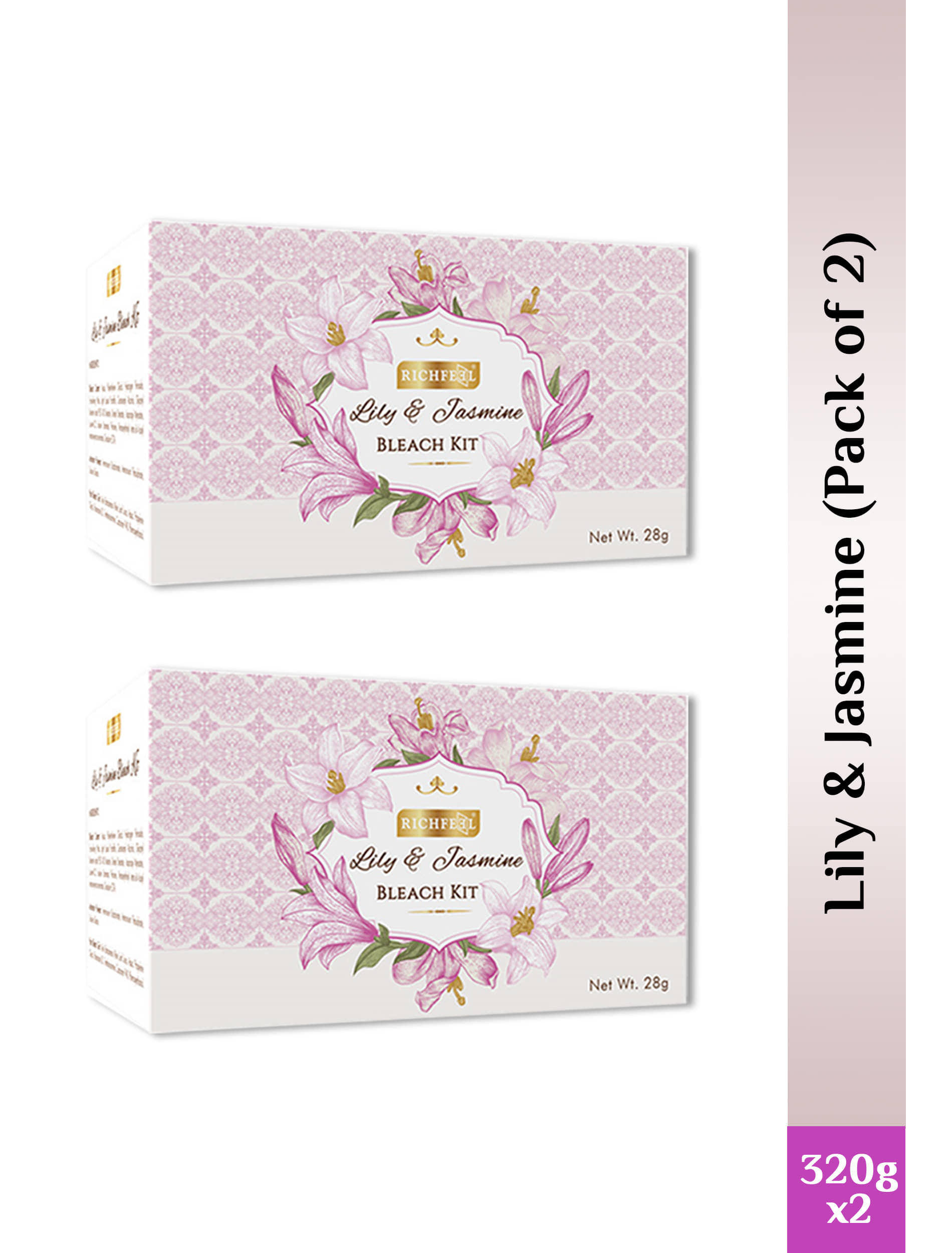Richfeel 1 Time Use Facial Kit For Normal Skin Floral 2 ( Pack of 2 )