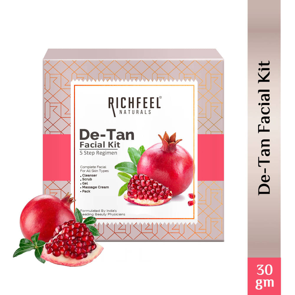 Richfeel De-Tan 1 Time Use Facial Kit For All Skin Type Fruit 30 ( Pack of 1 ) Richfeel De-Tan 1 Time Use Facial Kit For All Skin Type Fruit 30 ( Pack of 1 )