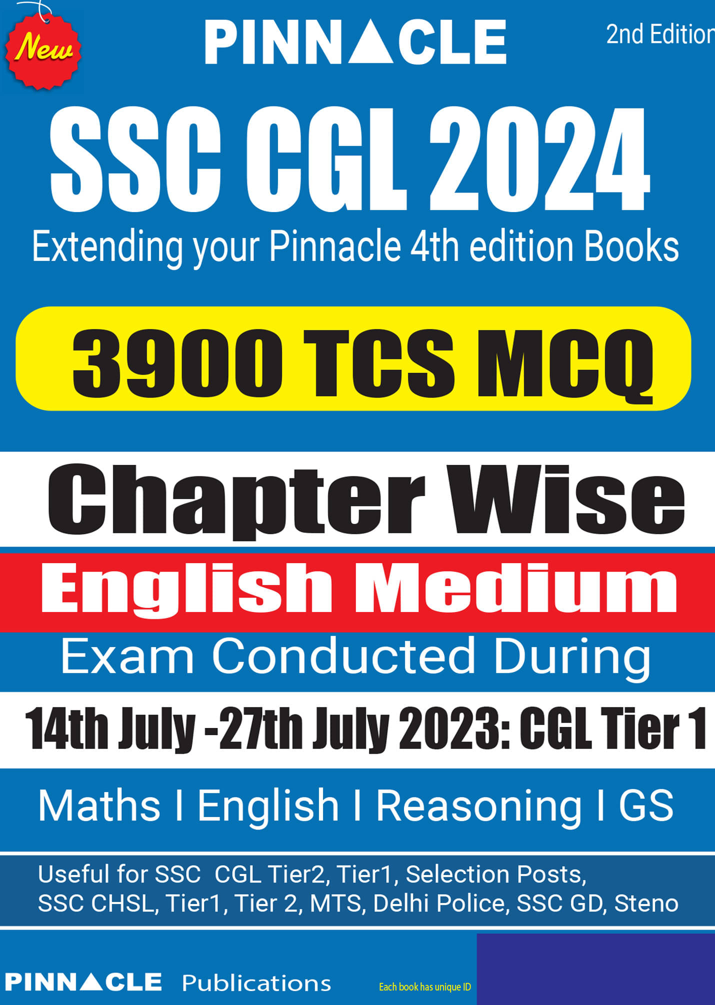     			SSC CGL 2024: 3900 TCS MCQ Chapter Wise With Detailed Explanation English Medium