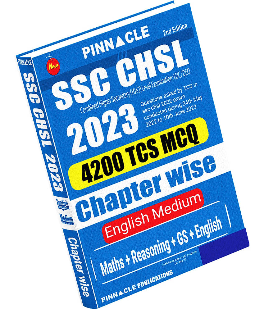 SSC CHSL (10+2) 2023 Exam: Chapter-Wise English Medium Book | Latest TCS Questions