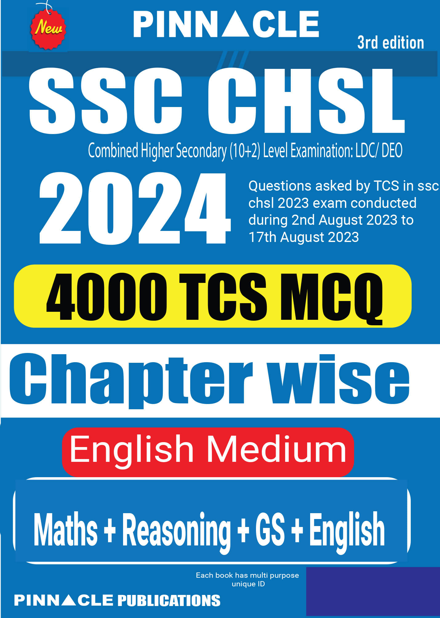 SSC CHSL 2024 : 4000 TCS MCQ Chapter Wise English Medium SSC CHSL 2024 : 4000 TCS MCQ Chapter Wise English Medium