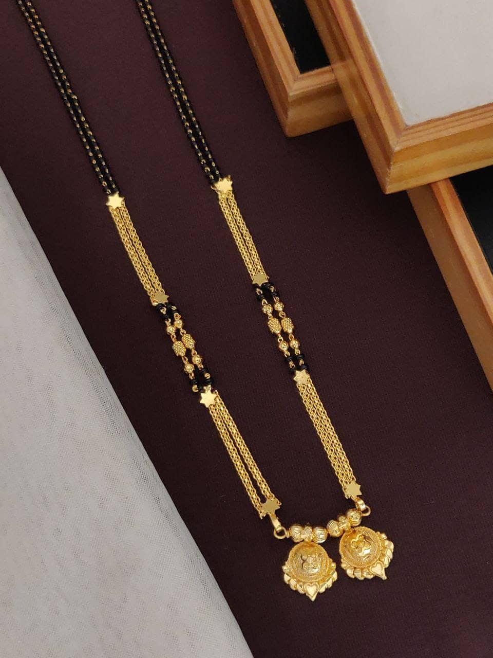 Shivay Fashion Golden Mangalsutra ( Pack of 1 )