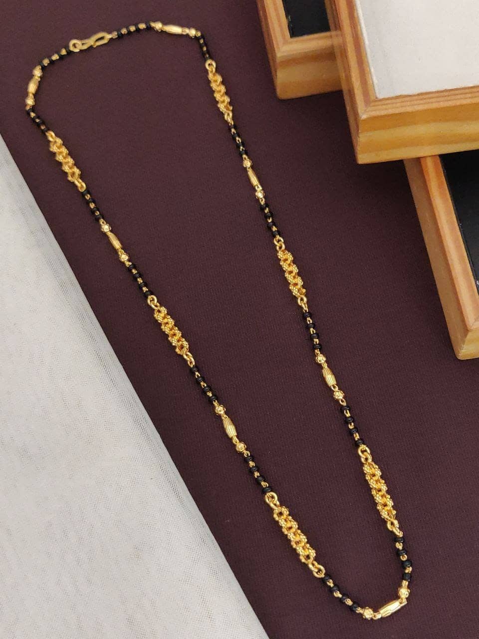 Shivay Fashion Golden Mangalsutra ( Pack of 1 )
