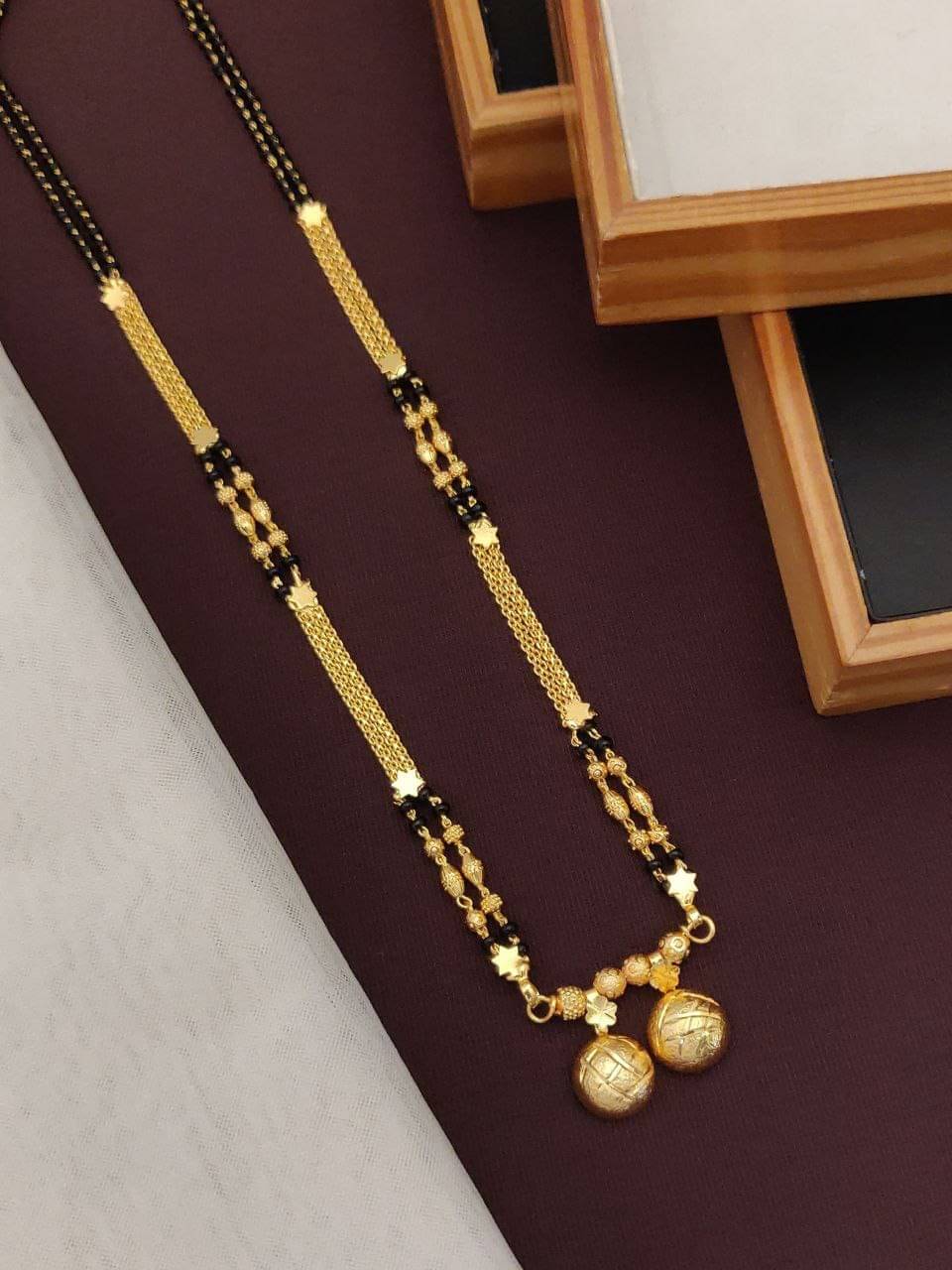     			Shivay Fashion Golden Mangalsutra ( Pack of 1 )
