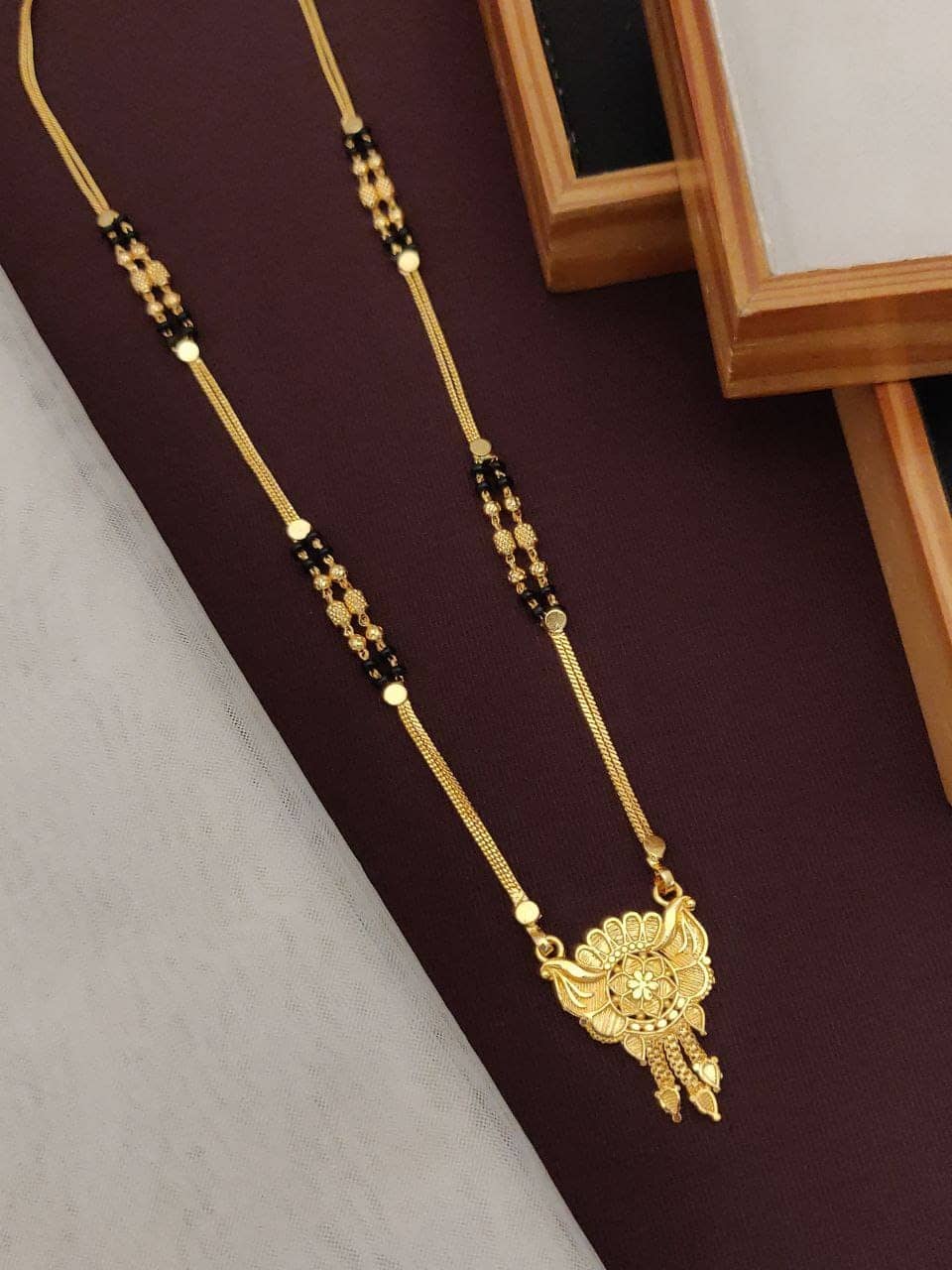 Shivay Fashion Golden Mangalsutra ( Pack of 1 )