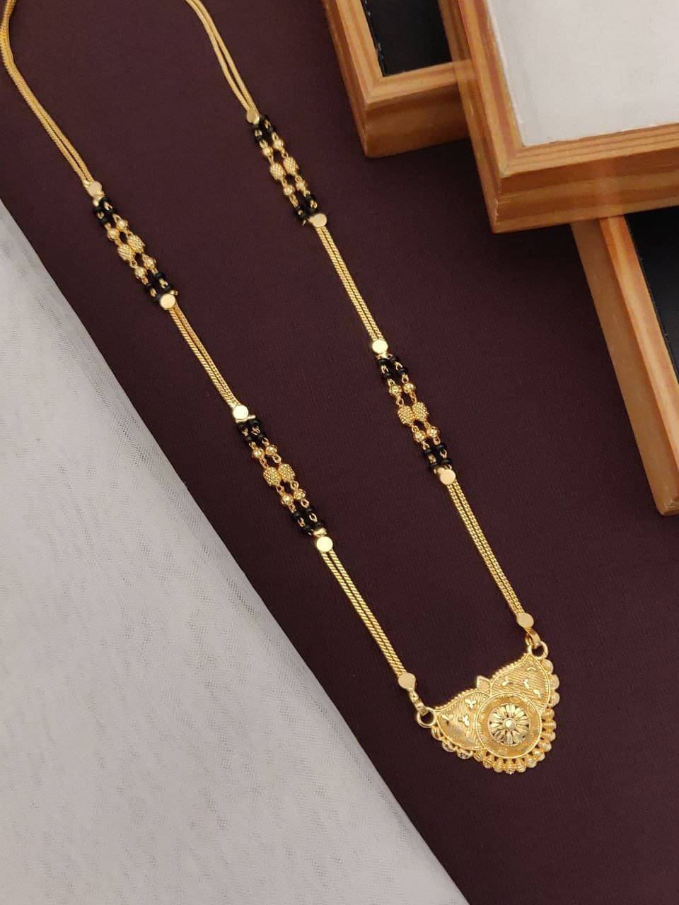     			Shivay Fashion Golden Mangalsutra ( Pack of 1 )