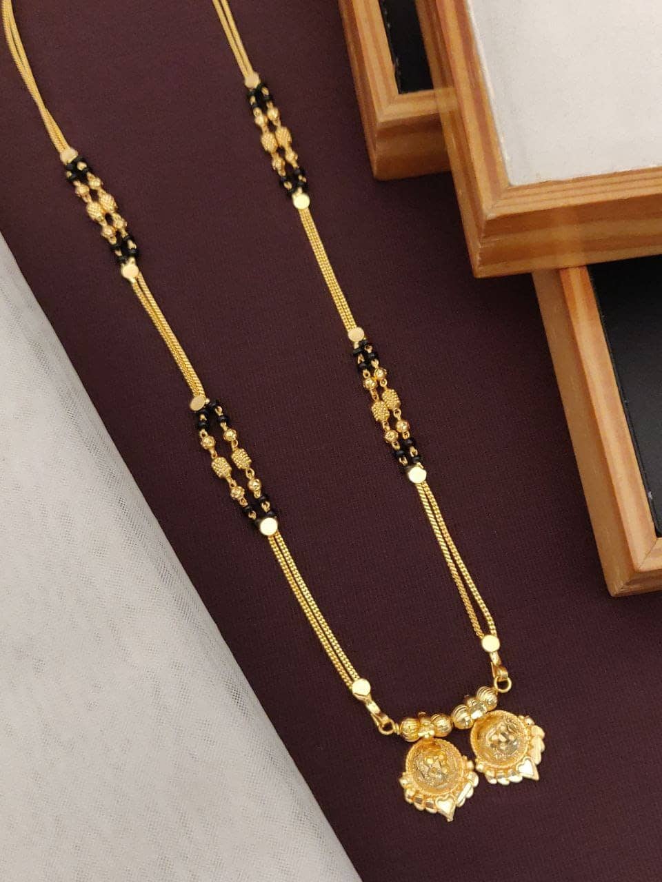 Shivay Fashion Golden Mangalsutra ( Pack of 1 )