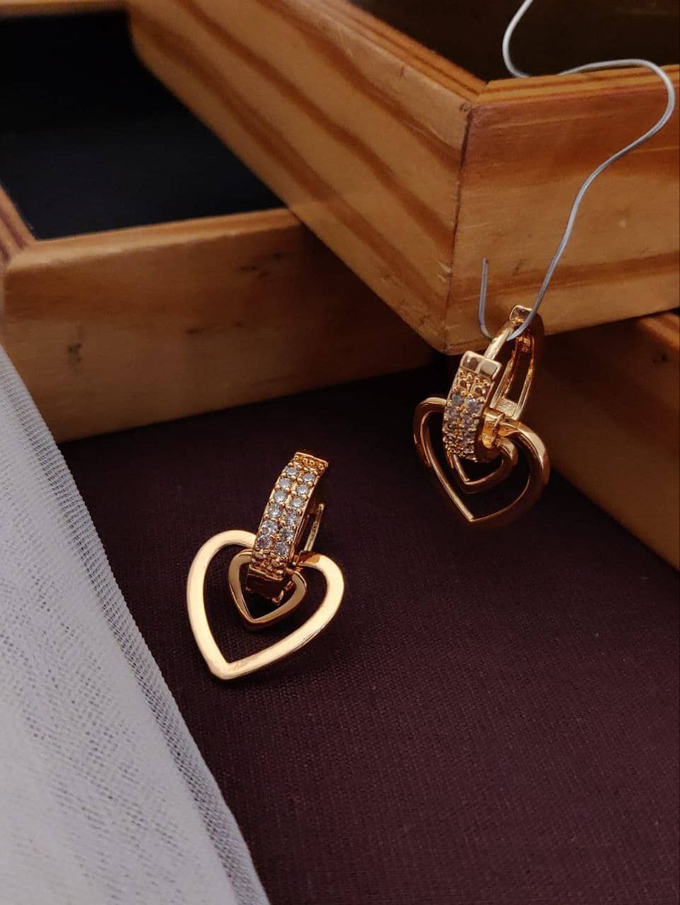Shivay Fashion Rose Gold Jhumki Earrings ( Pack of 1 ) - Earrings | Buy online on ZillyBuy