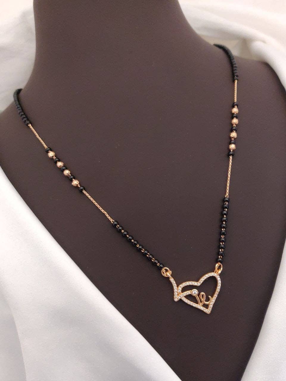 Shivay Fashion Rose Gold Mangalsutra ( Pack of 1 )