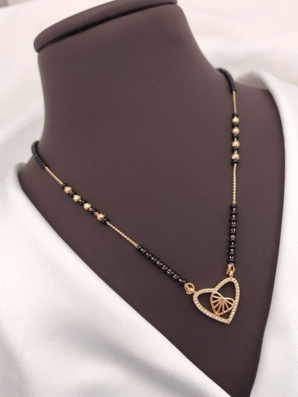 Shivay Fashion Rose Gold Mangalsutra ( Pack of 1 )